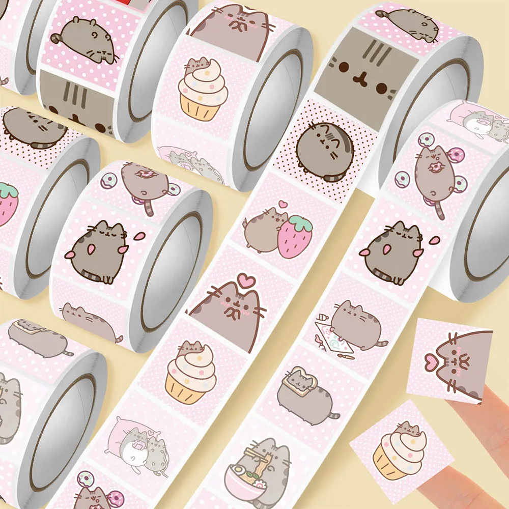 Cat Toys - Hou 500pcs Pusheen Cartoon Cat Roll