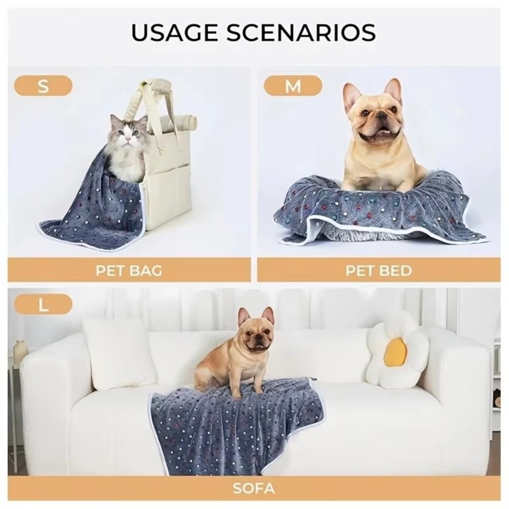 Pet Beds - Ultra-Soft Pet Bed Blanket Cute Dot