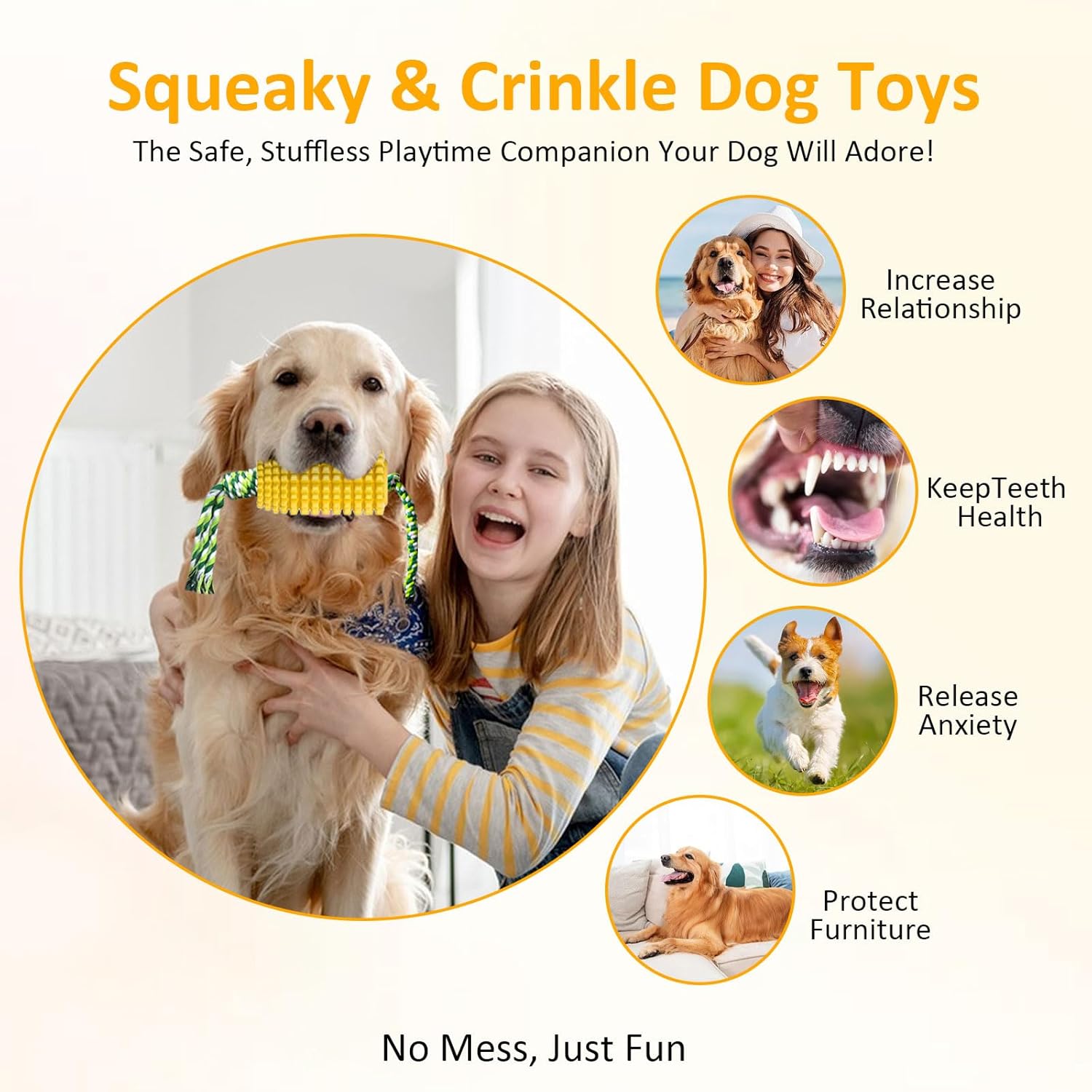 Corn-Shaped Dog Chew Toy for A - Dog Rope Toy Aggressive Chewers ulasan dan harga