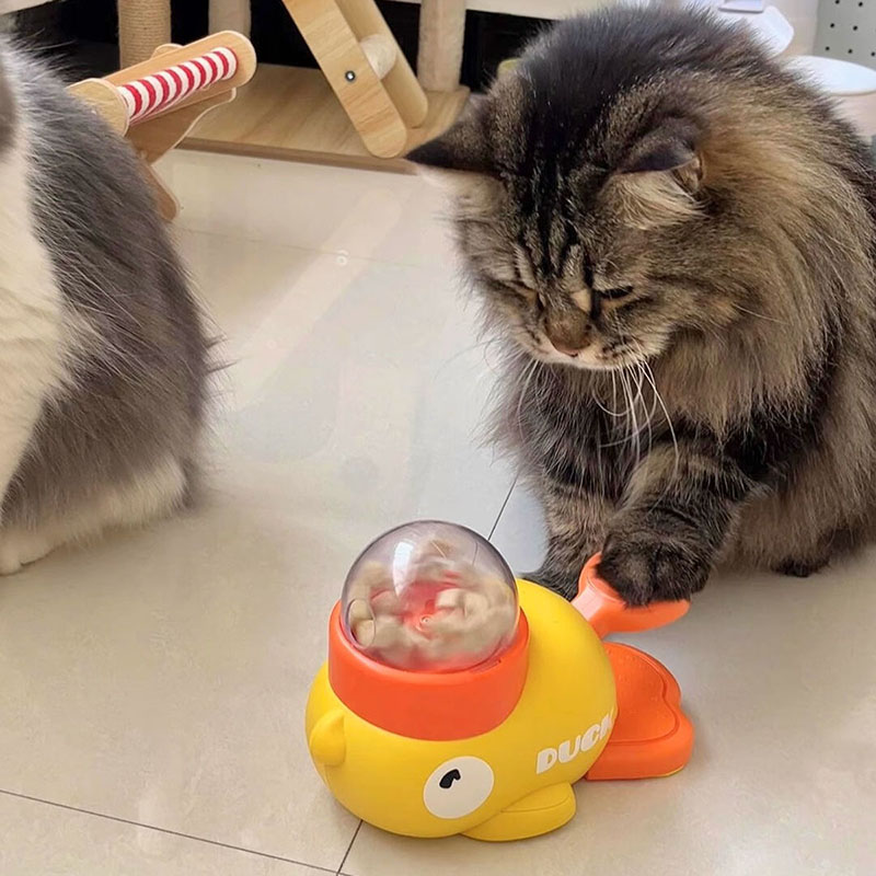 Yellow Duck-Shaped Interactive - Dog Puzzle Feeder Toy ulasan dan harga