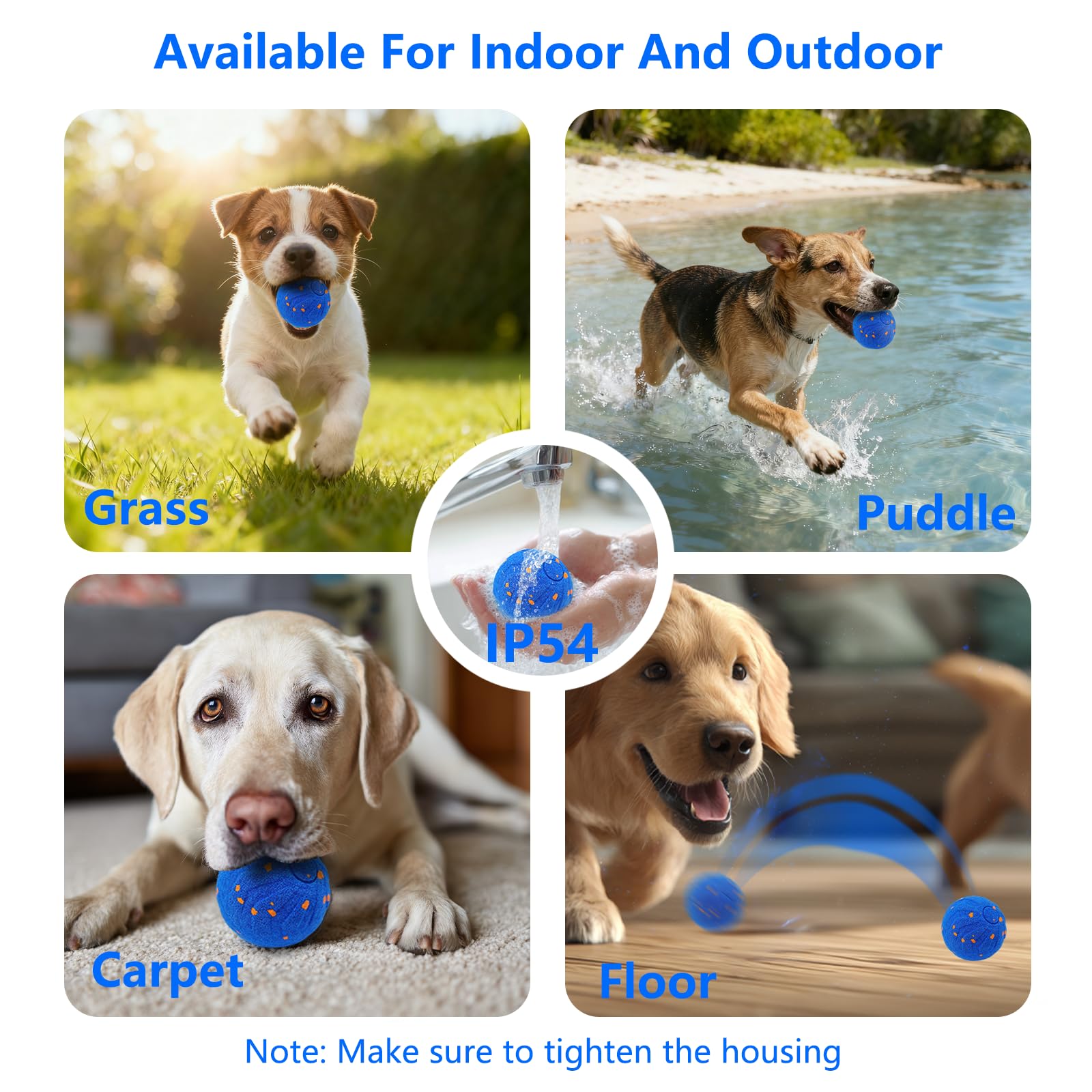 Interactive Dog Ball, Automati - Automatic Moving Dog Ball ulasan dan harga