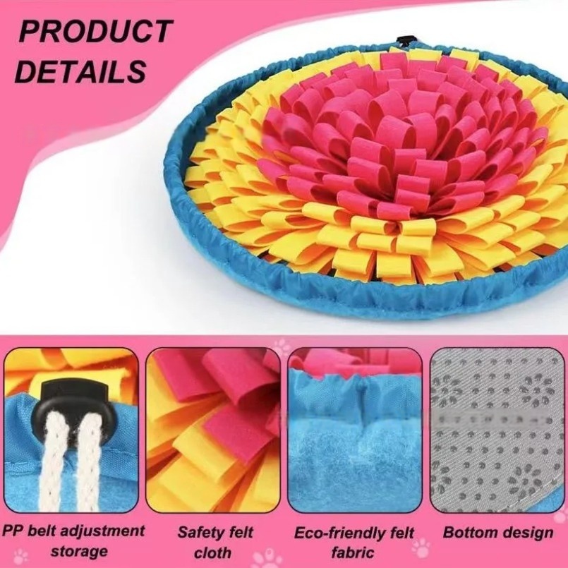 New Pet Sniffing Pad Flower-sh - Snuffle Mat For Dogs ulasan dan harga