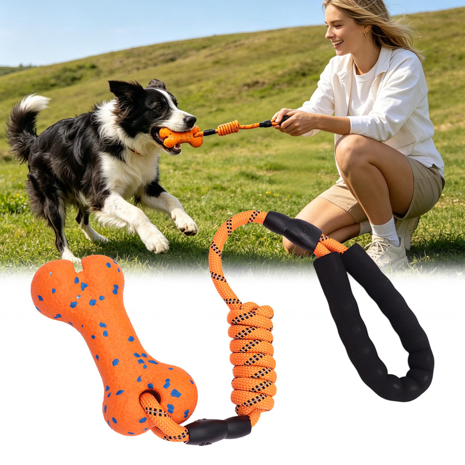 Rope Toy Chew Teething With Ha - Dog Rope Toy Aggressive Chewers ulasan dan harga