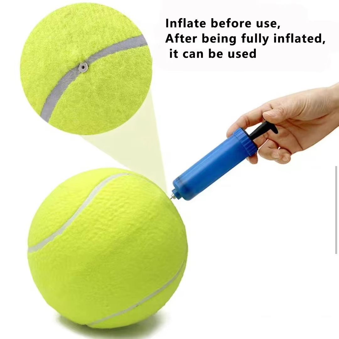 7/9.5Inch Giant Tennis Ball Pe - Interactive Squeaky Plush Dog Toy ulasan dan harga