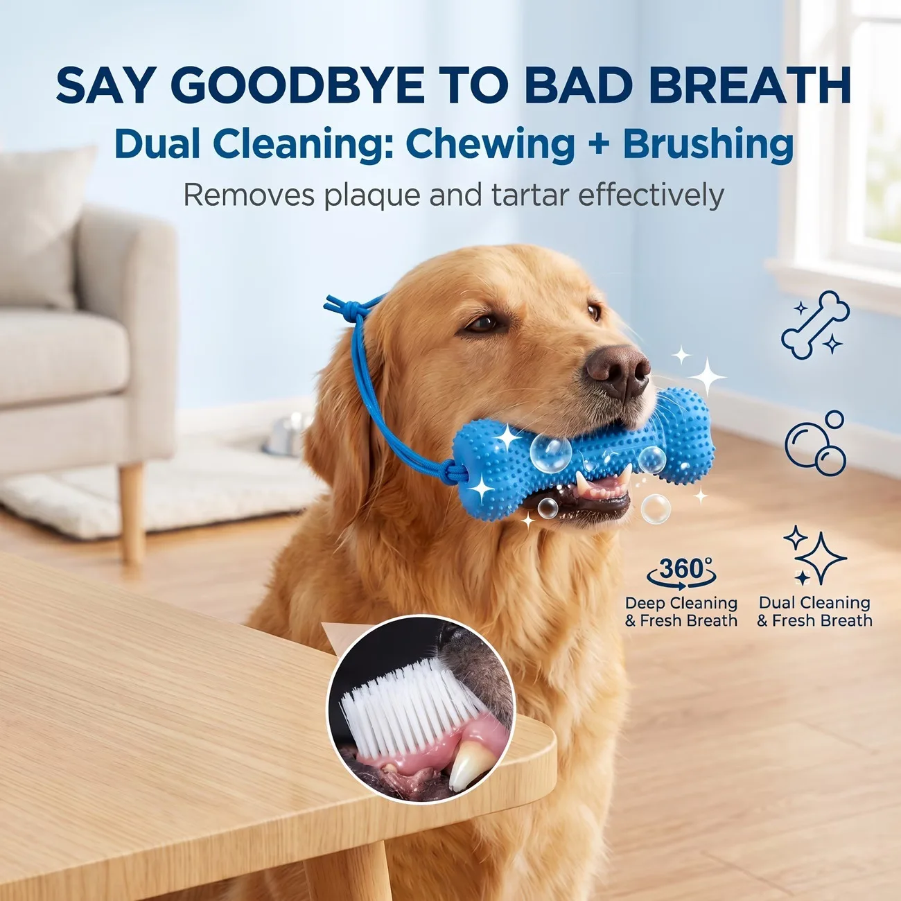Reusable Dog Chew Toy Rubber B - Teeth Cleaning Dog Chew Bone ulasan dan harga