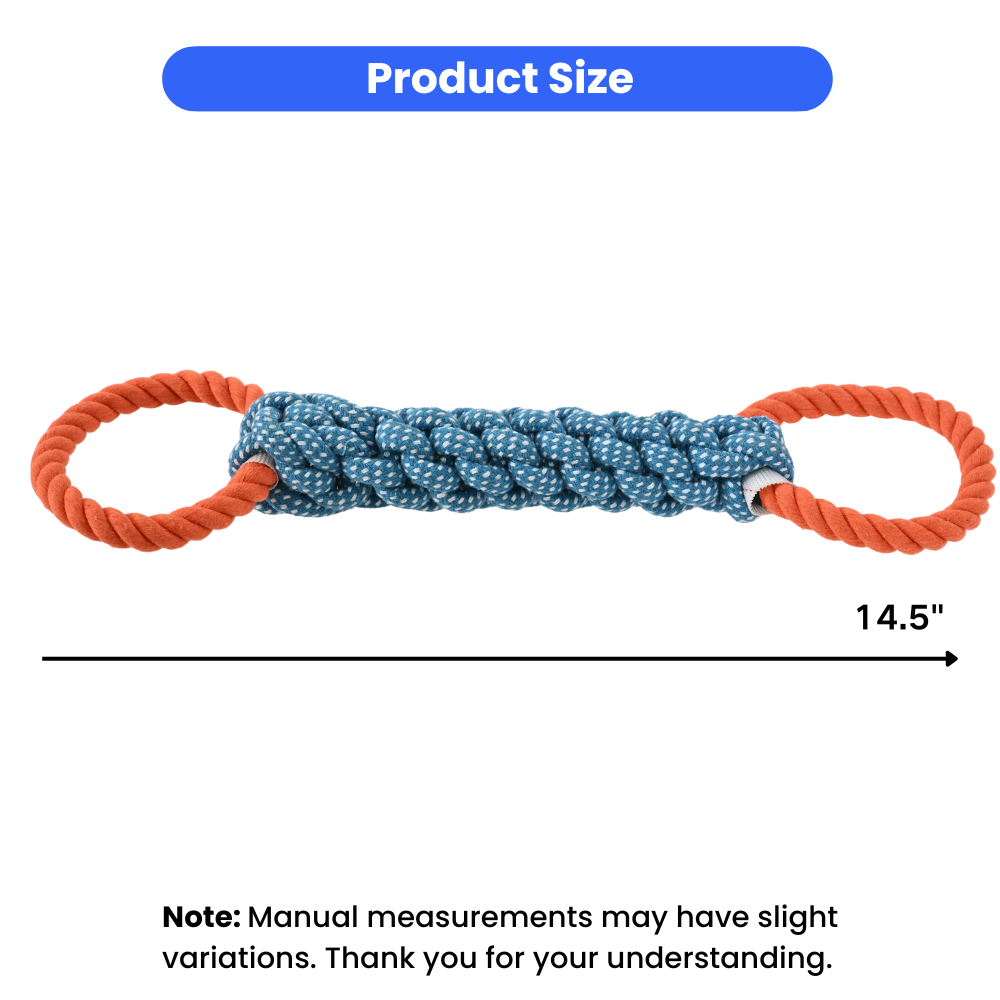 15PCS/Carton Double Ring Cotto - Dog Rope Toy Aggressive Chewers ulasan dan harga