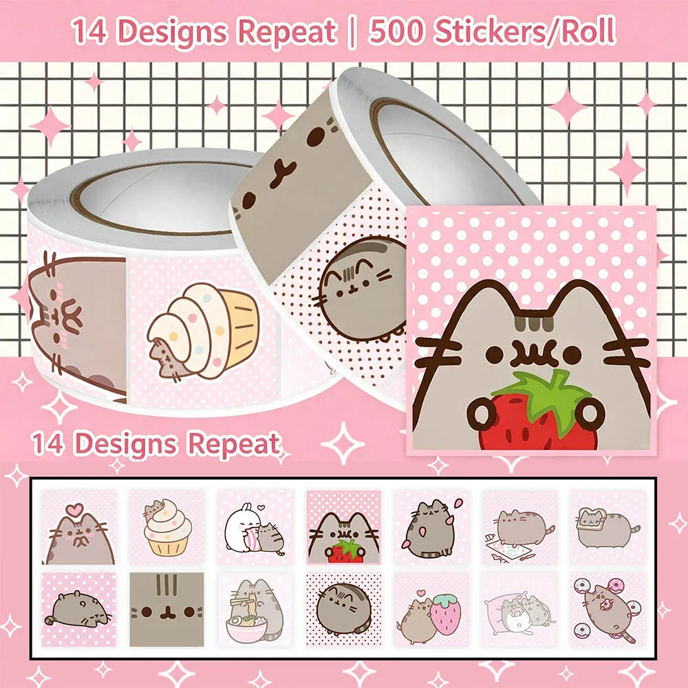 Hou 500pcs Pusheen Cartoon Cat - Cat Toys ulasan dan harga