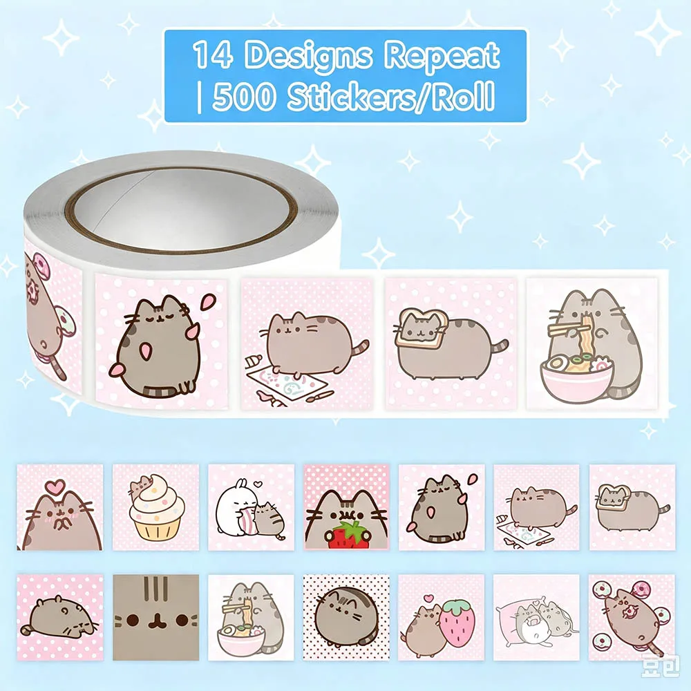 Hou 500pcs Pusheen Cartoon Cat - Cat Toys ulasan dan harga