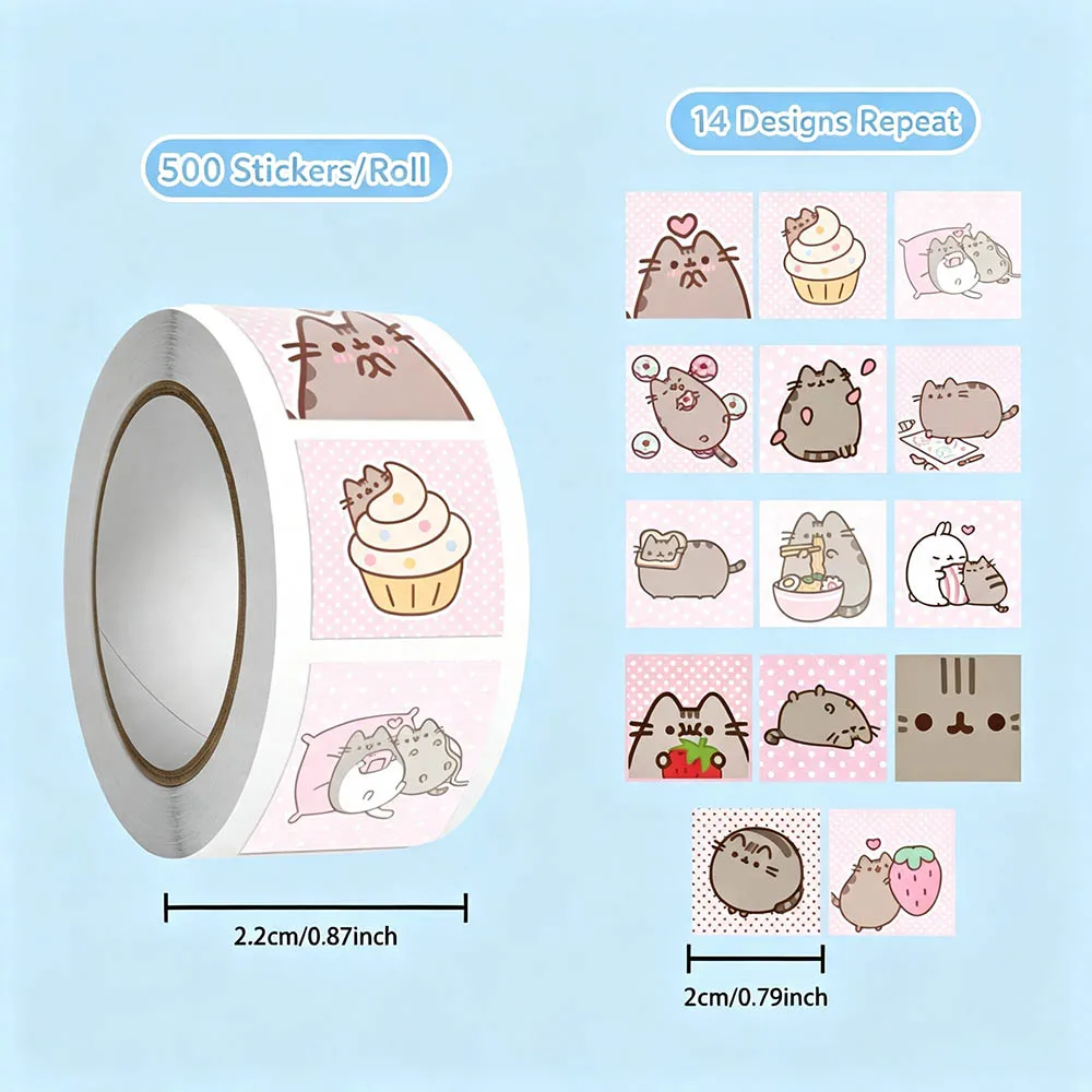 Hou 500pcs Pusheen Cartoon Cat - Cat Toys ulasan dan harga