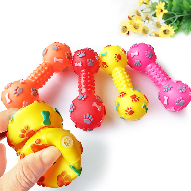 New Pet Dog Squeaky Toy - Dumb - Teeth Cleaning Dog Chew Bone ulasan dan harga