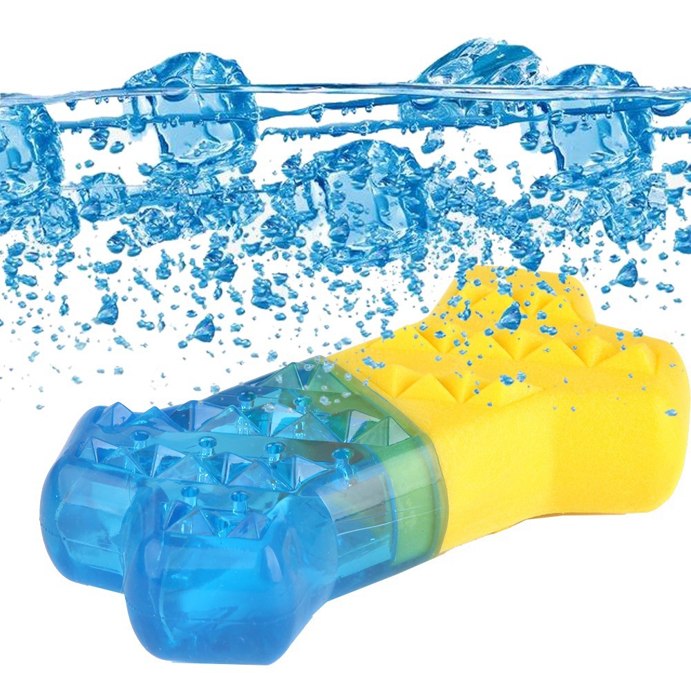 Freezable Summer Dog Cooling T - Teeth Cleaning Dog Chew Bone ulasan dan harga