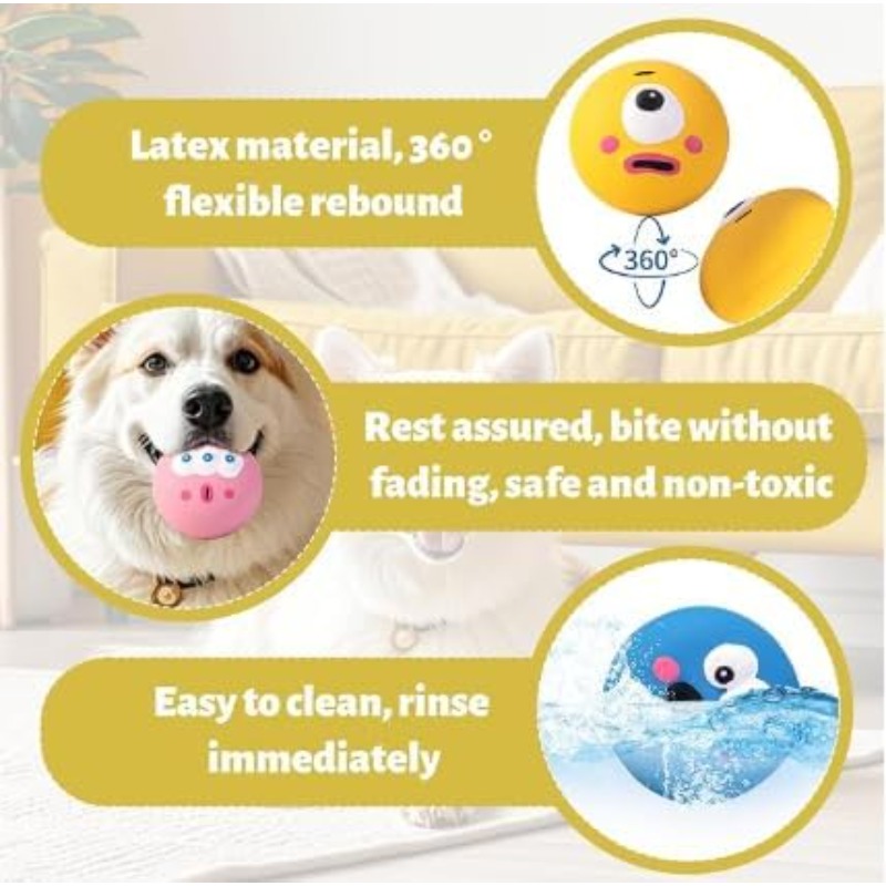 3PCS Pet Dog Sounding Toy with - Interactive Squeaky Plush Dog Toy ulasan dan harga